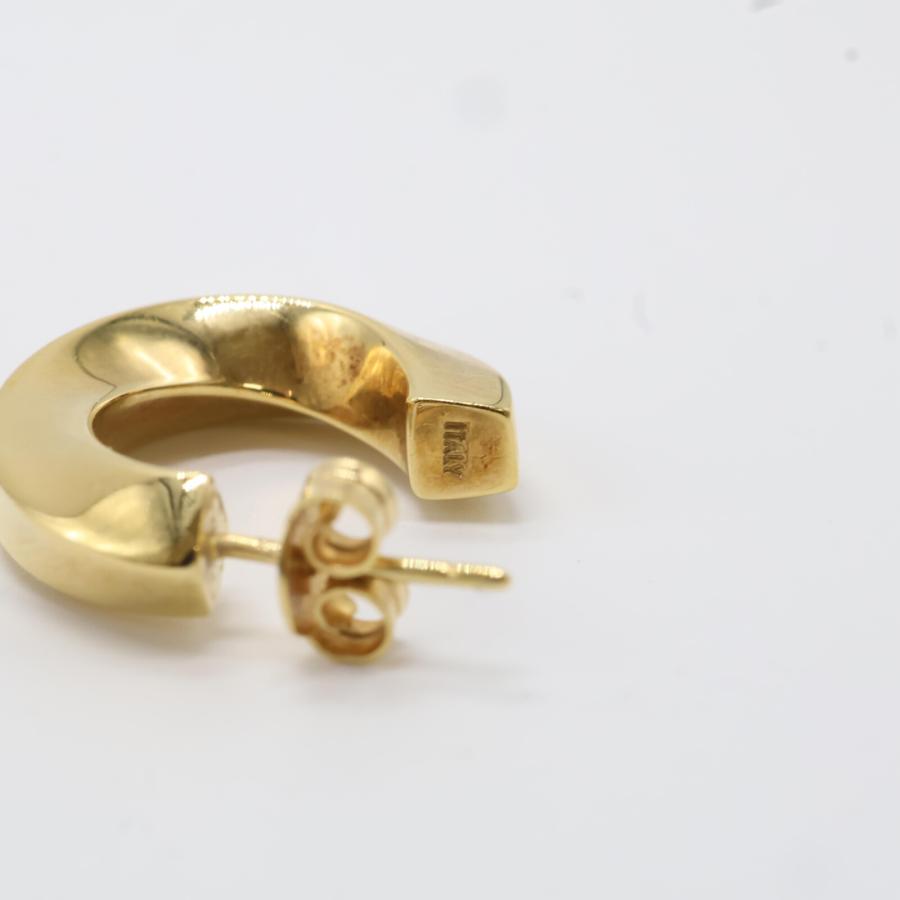 ティファニー ナイフ エッジ イエロー ゴールド フープ ピアス UM74 楽天市場】ティファニー ピアス レディース ナイフエッジ フープピアス