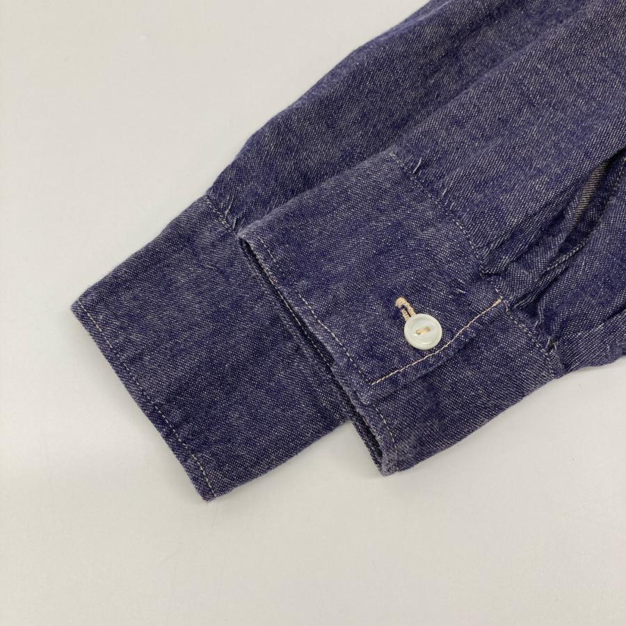 COMOLI コモリ ブルー Q03-02005 パープル ダンガリーシャツ 3