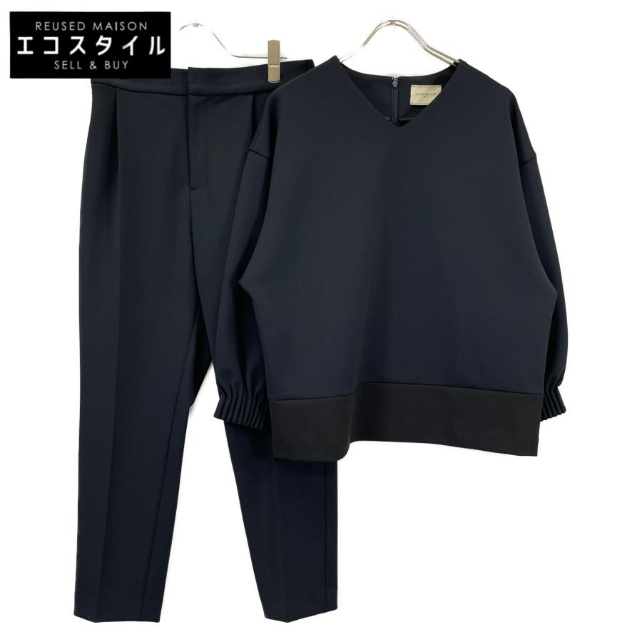 UNITED ARROWS ユナイテッドアローズ ネイビー SPONGY Vネック