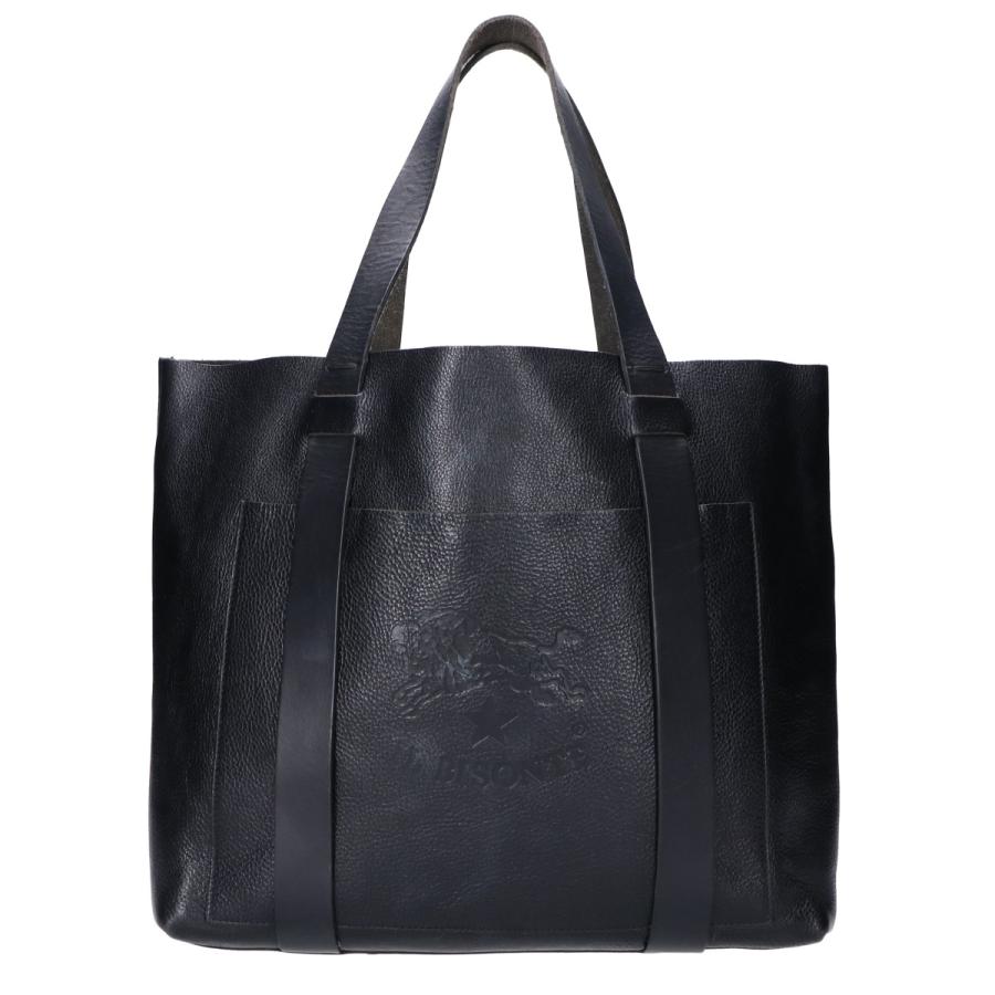 IL BISONTE イルビゾンテ レザー トートバッグ ブラック