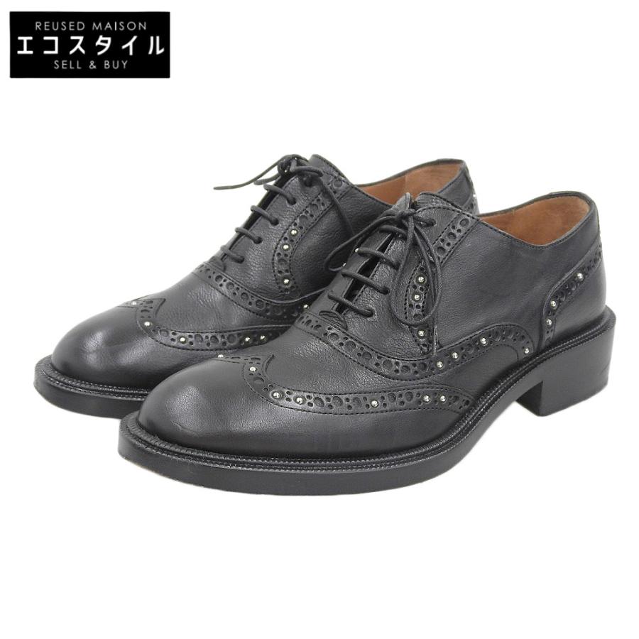 サルトル　ブラックレザーウィングチップシューズ サルトル ブラックレザーウィングチップシューズ サルトル ブラック