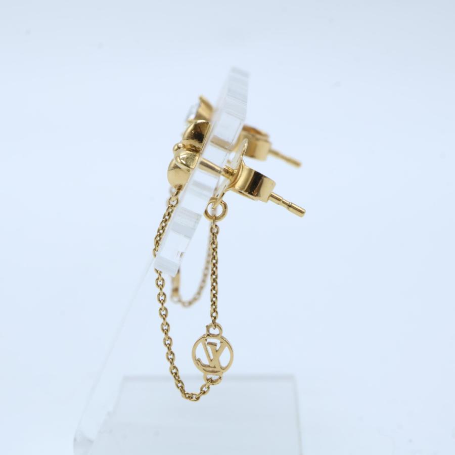 美品 ルイヴィトン プティ ルイ ピアス M00390 ゴールド ライン
