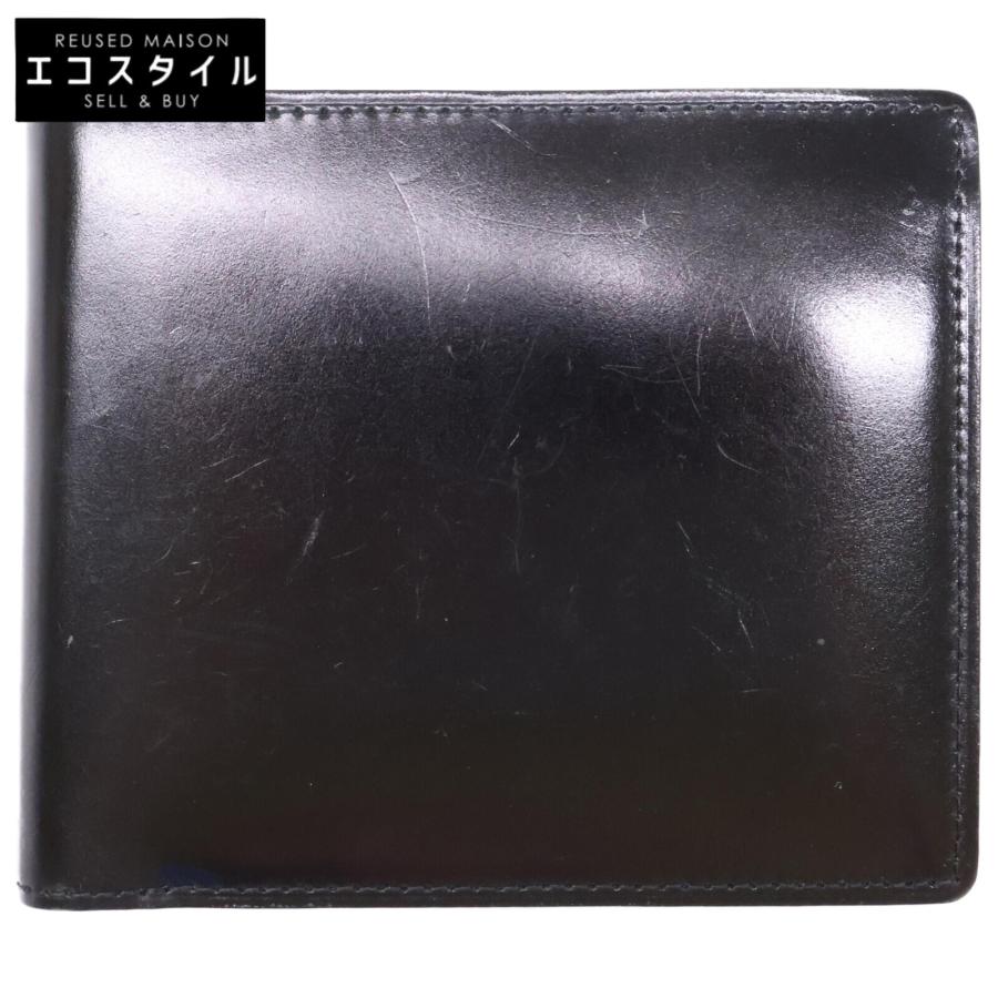 土屋鞄製作所 ツチヤカバン コードバン 二折財布 ブラック メンズ