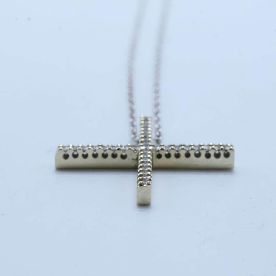 MIZUKI ミズキクロスダイヤモンドネックレス14K14金 中古