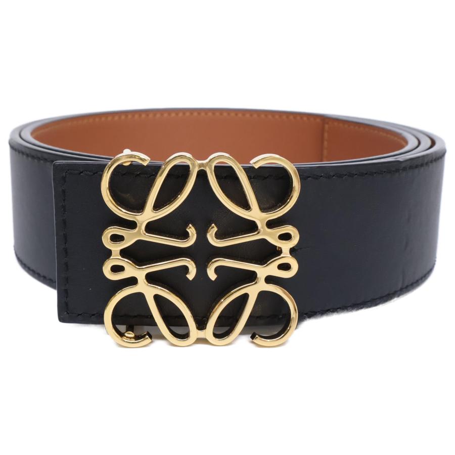 LOEWE リバーシブル アナグラム ベルト（スムースカーフ） リバーシブル アナグラム ベルト（スムースカーフ） バーガンディ