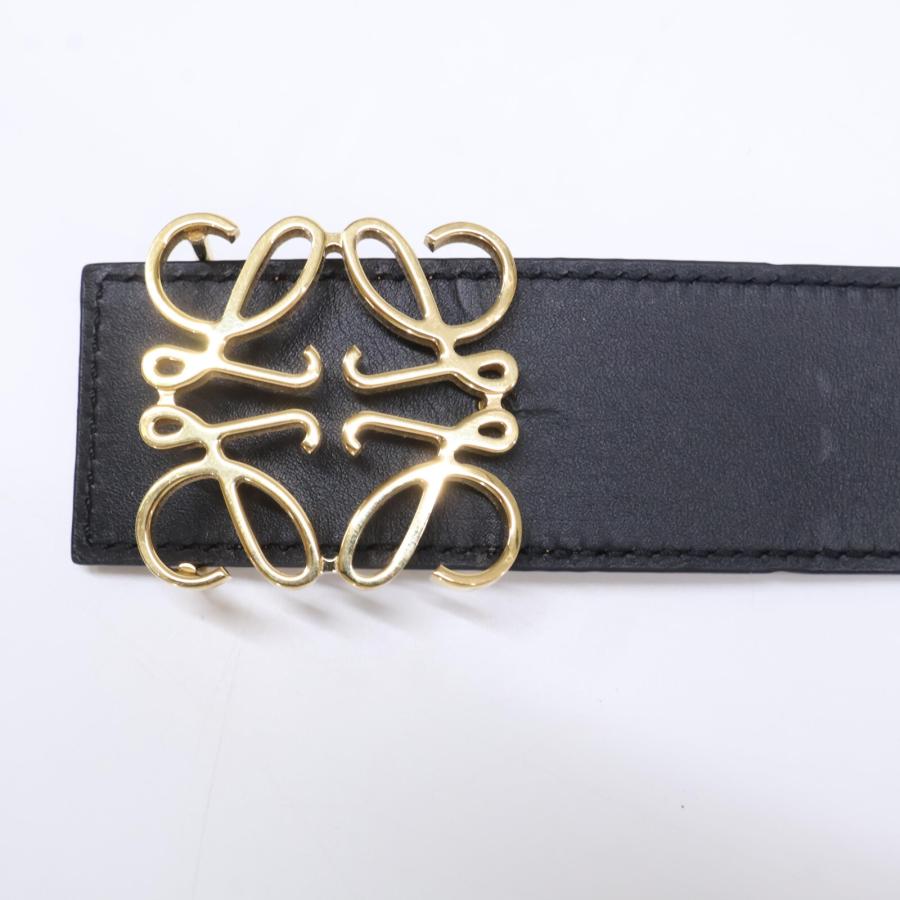 LOEWE 美品 ロエベ アナグラム スムースカーフ リバーシブル