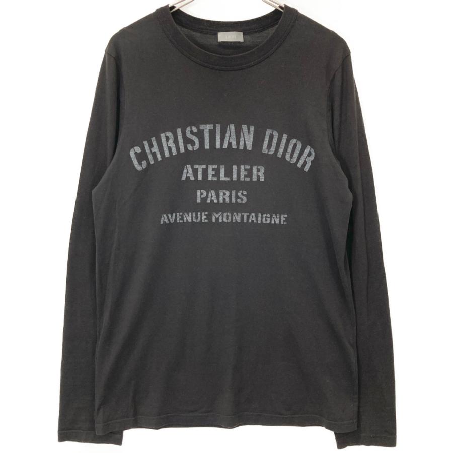 Christian Dior J'ADORE DIOR ロンT 長袖 短丈 黒 Christian Dior J'ADORE DIOR ロンT 長袖 短丈 黒 トップス