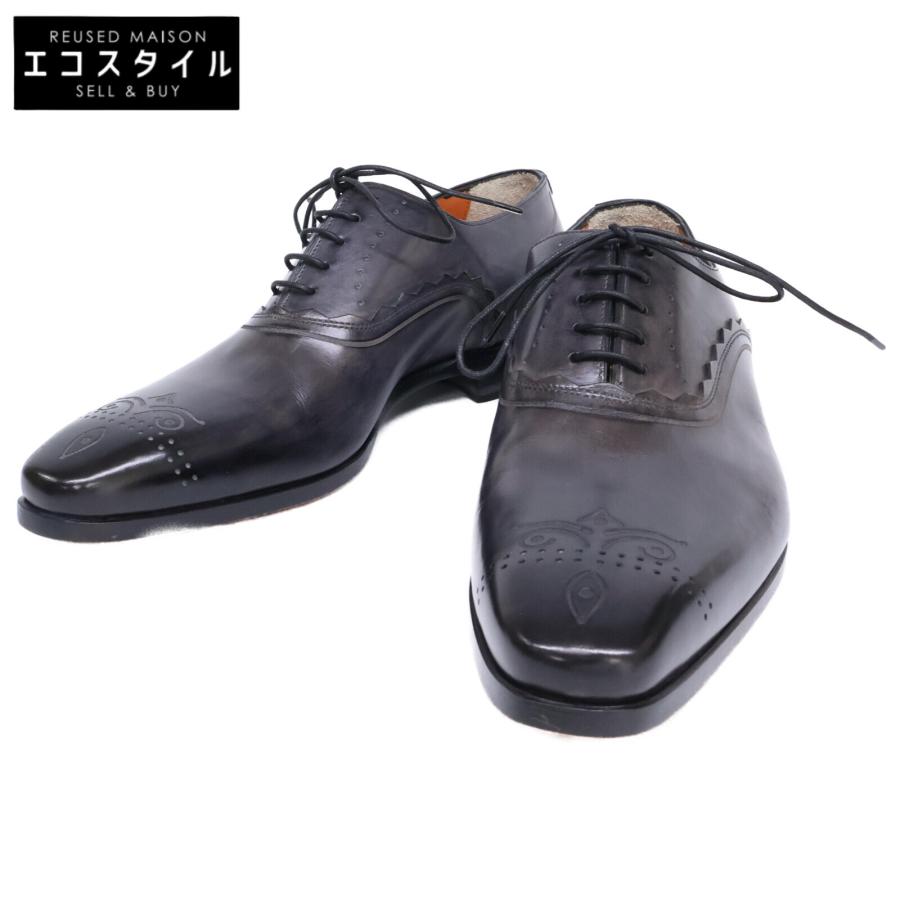 サントーニ Santoni スエードレザー レースアップシューズ ダービー