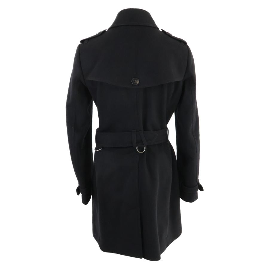 BURBERRY（バーバリー） 3884842 ブラック ウール×カシミヤ トレンチ