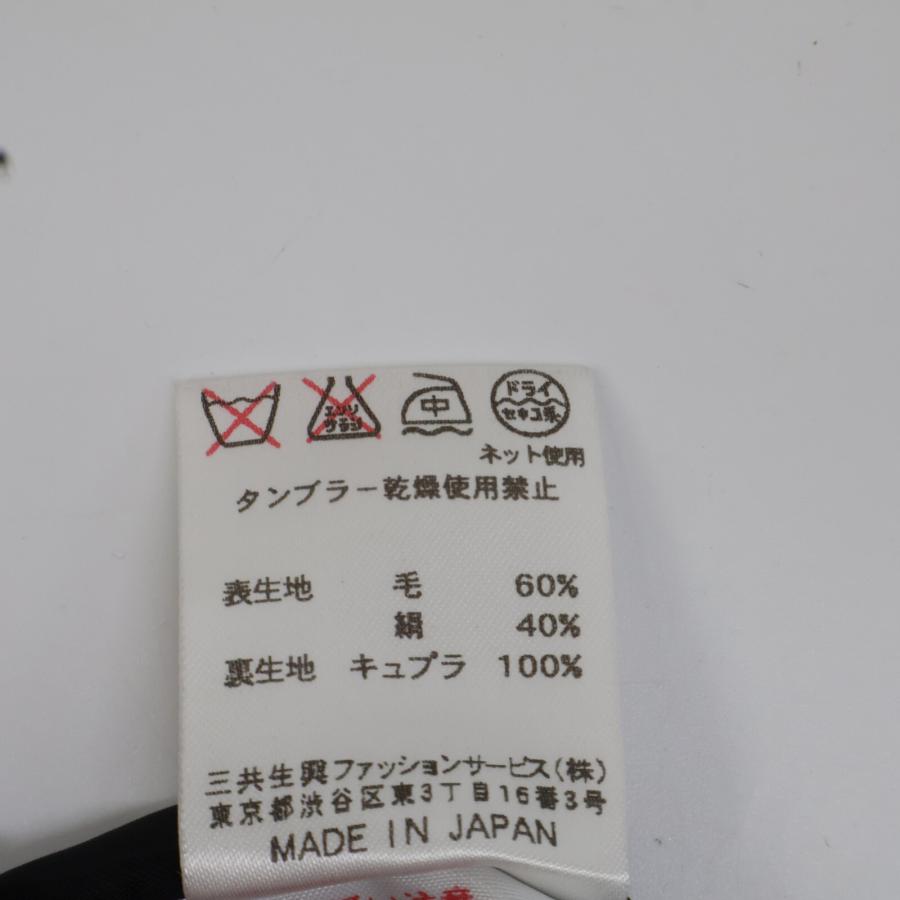 LEONARD（レオナール） ブラック 0342600 シルク×ウール 花柄スカート