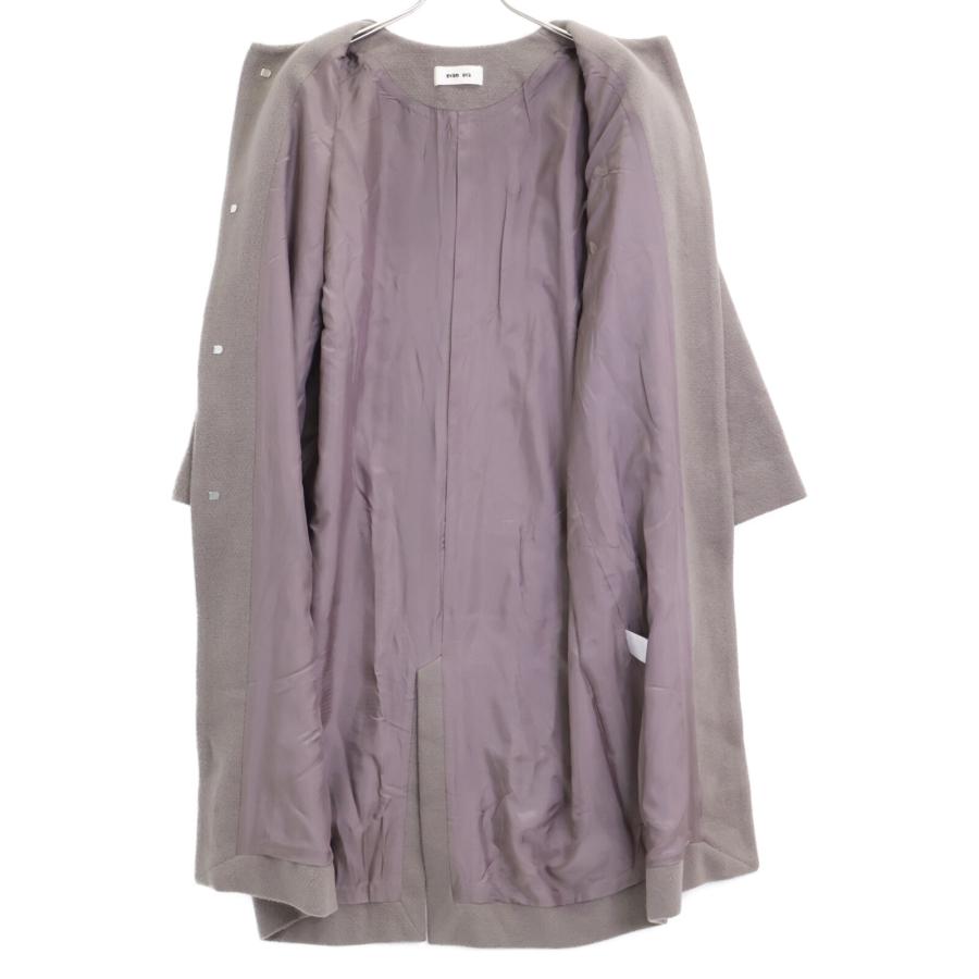 evam eva エヴァムエヴァ チャコール E213T147 ウールアンゴラ ノー