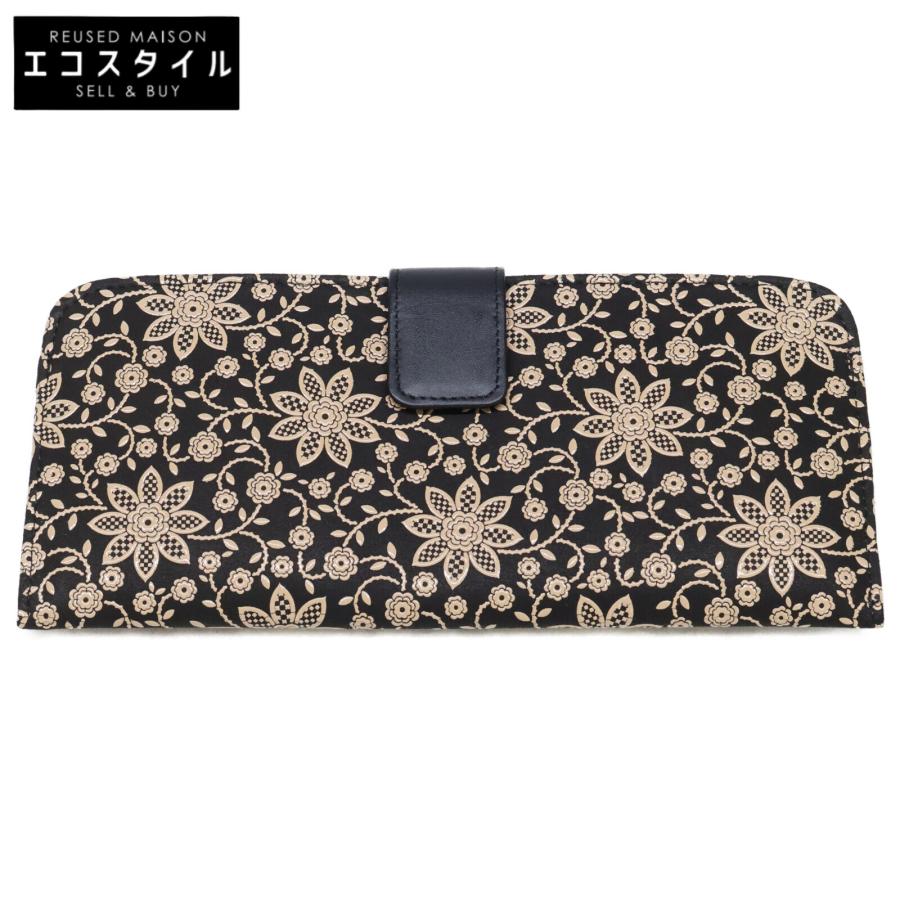 印傳屋（INDEN-YA） 新品同様 クレマチス 束入L 長財布（小銭入れあり 