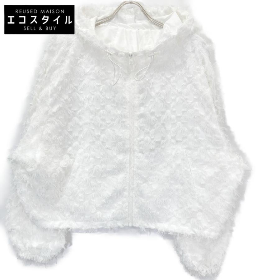 cygne シーニュ ホワイト CY2511-07-038 カットジャガードパーカー  