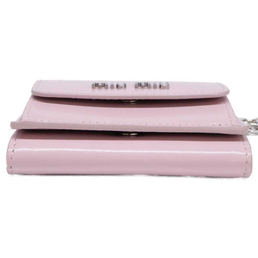 miu MIUMIU ミュウミュウ 5MR027 クリスタルチェーン ミニウォレット  