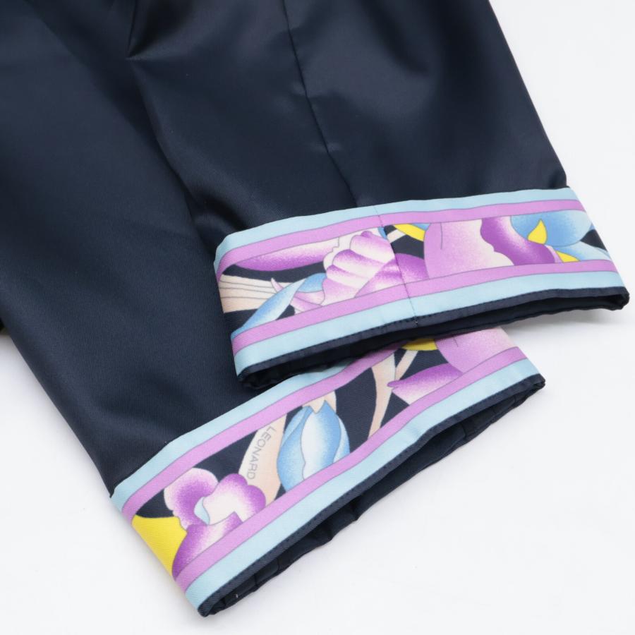 LEONARD（レオナール） 美品 0628350 ナイロン×シルク ベルト付き