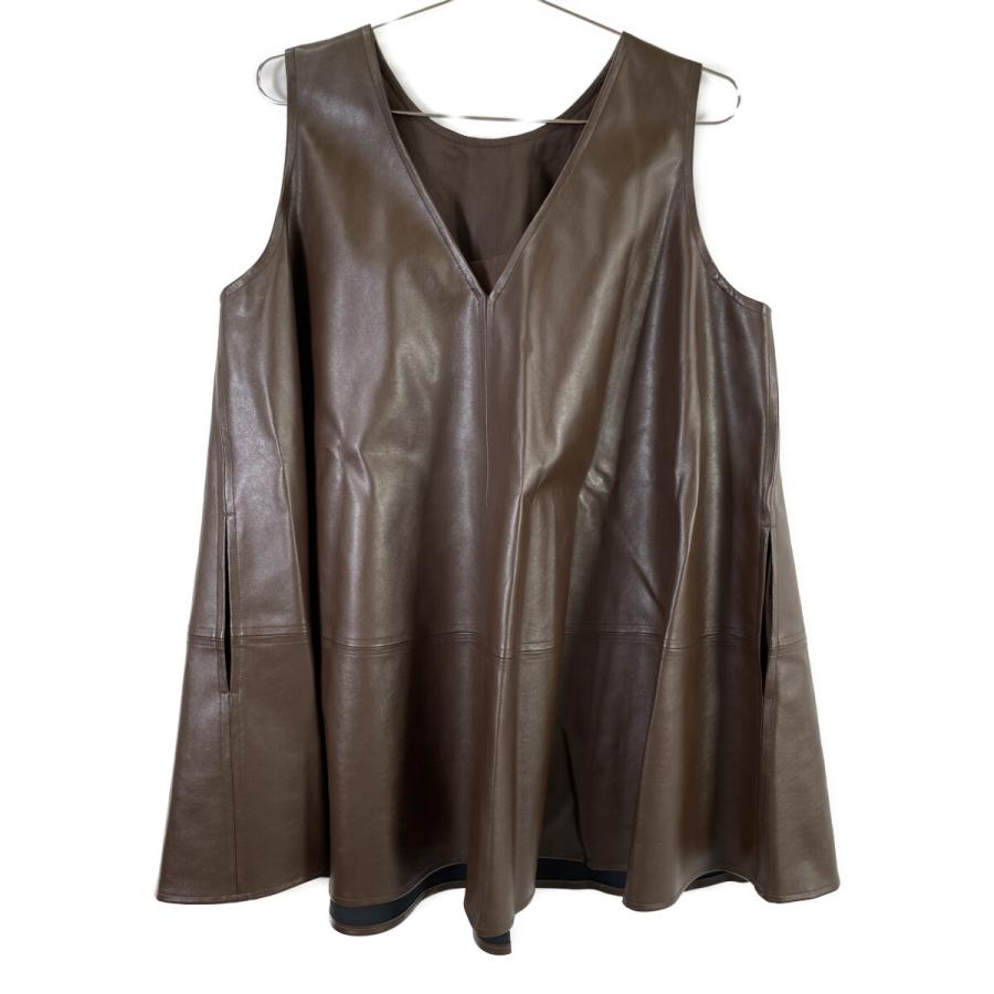 CLANE クラネ 24AW ブラウン 17122ー4242 W FACE VEGAN LEATHER