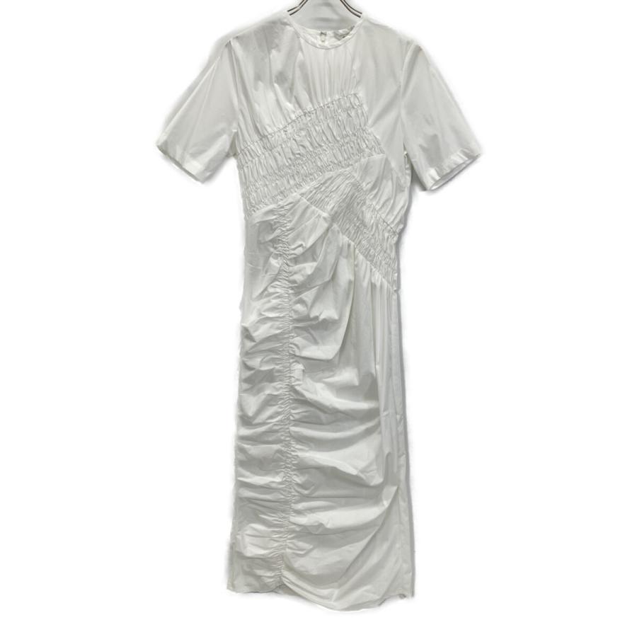 CLANE（クラネ） 25SS 18112-5182 ホワイト RANDOM SHIRRING ONEPIECE