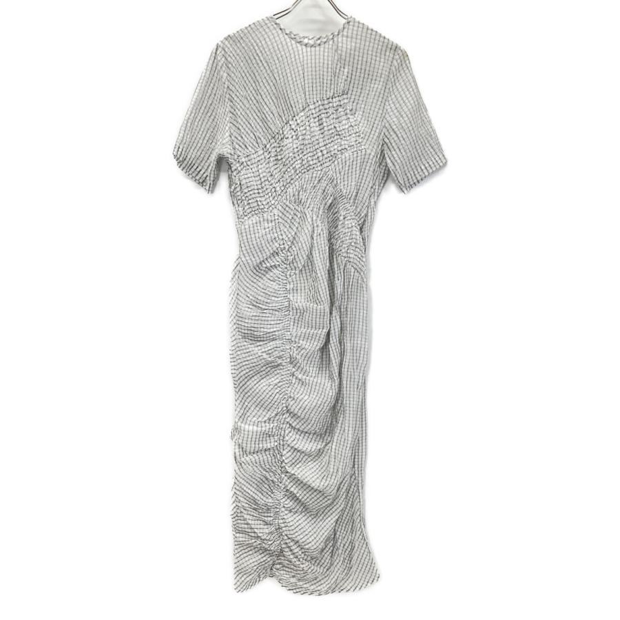 CLANE クラネ 25SS 18112-5182 MIX RANDOM SHIRRING ONEPIECE ホワイト