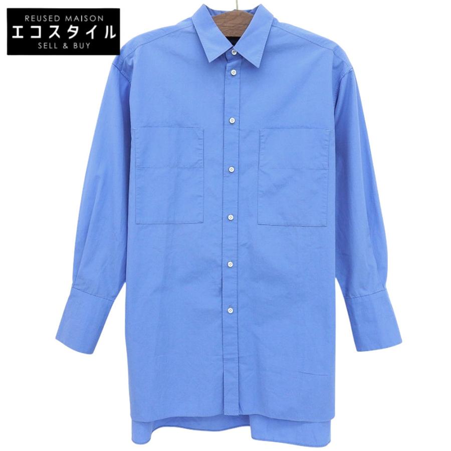 美品 Chaos カオス ボーイフレンドシャツ トップス レディース ブルー