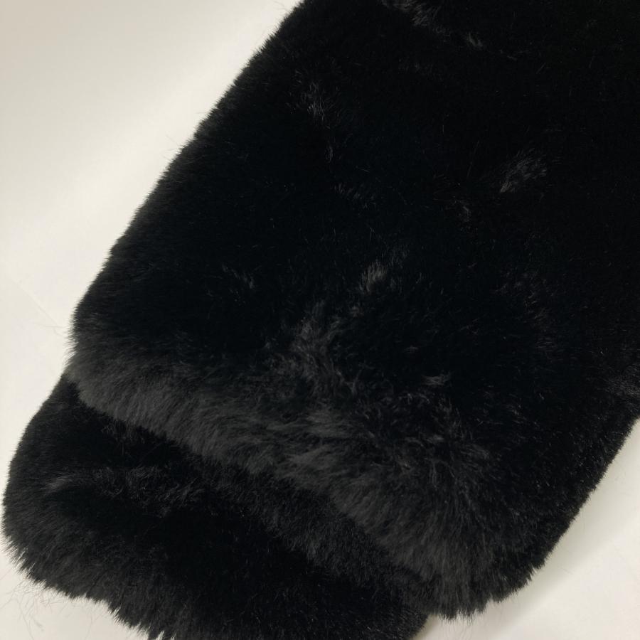 Apparis アパリス コート S ブラック レディース Apparis アパリス F46 ブラック フェイクファー コート S ポリエステル