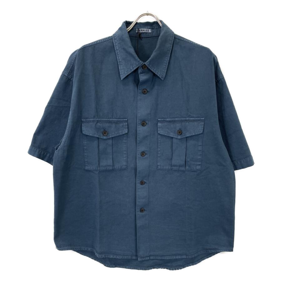 AURALEE オーラリー ブルー PRODUCT DYED FINX GABARDINE ハーフ