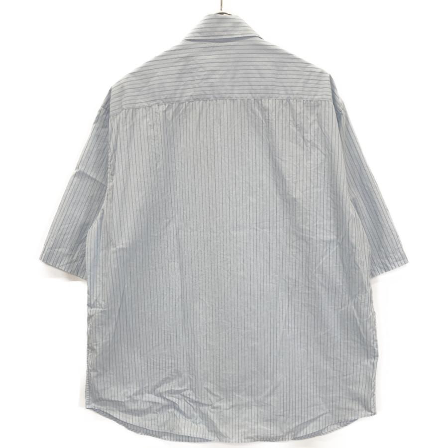 AURALEE オーラリー ブルー SUVIN HIGH COUNT CLOTH ストライプハーフ
