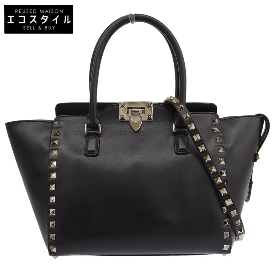 美品 VALENTINO ヴァレンティノ ロックスタッズ レザー 2WAY