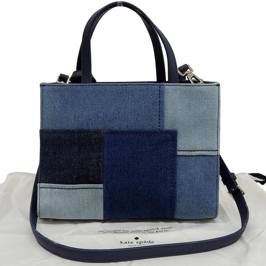 25周年限定　ケイトスペード　2way ショルダーバッグ　デニム　パッチワーク kate spade NEW YORK - 25周年限定 ケイトスペード 2way ショルダー
