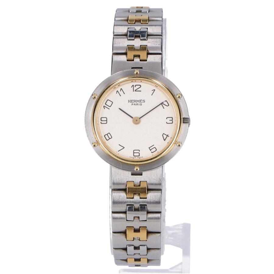 HERMES エルメス オリンピア クオーツ 腕時計 シルバー/ゴールド