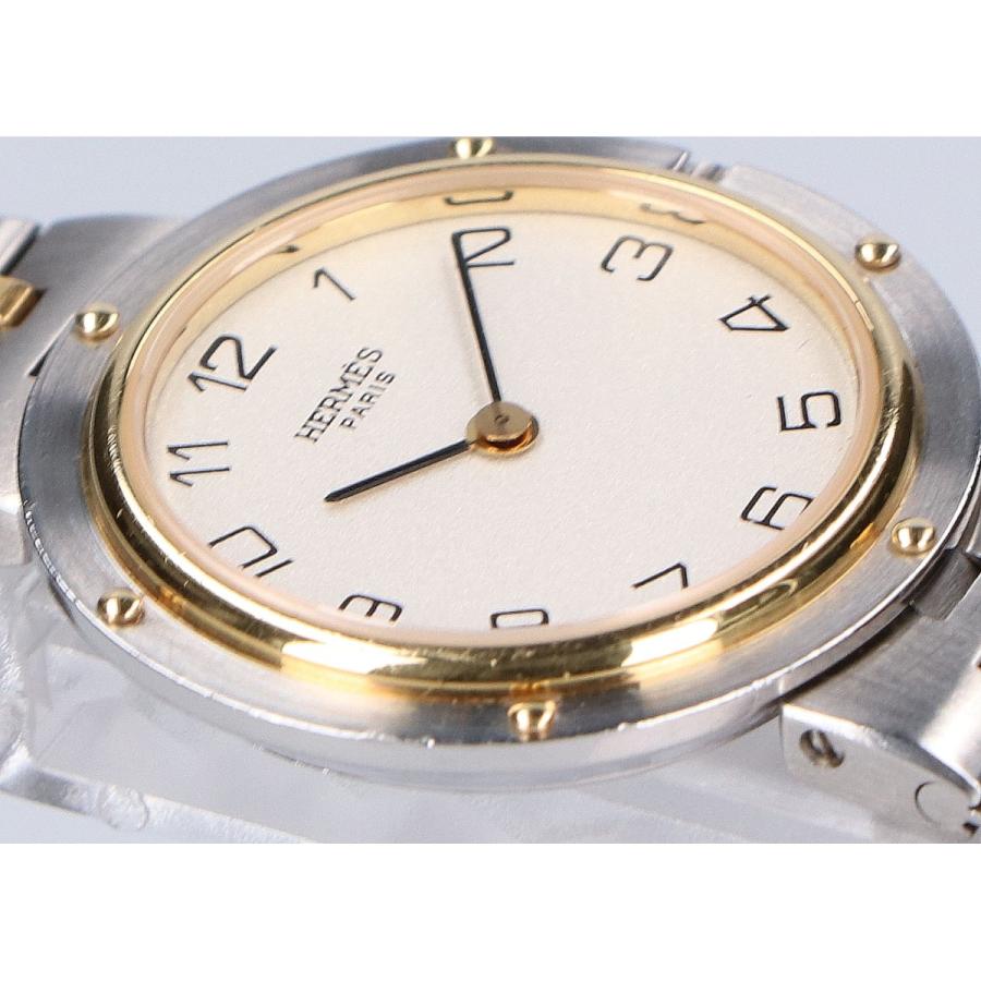 HERMES エルメス オリンピア クオーツ 腕時計 シルバー/ゴールド