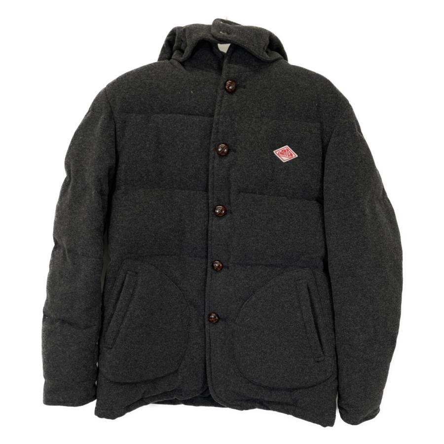 人気♪ ダントン×ビームス 別注 ウールモッサダウンジャケット 42 黒 DANTON ダントン JD-8853 ビームス別注 グレー ウールモッサ ダウン