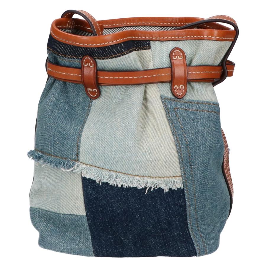 国内正規/ Ralph Lauren ラルフローレン Bellport レザーxデニム