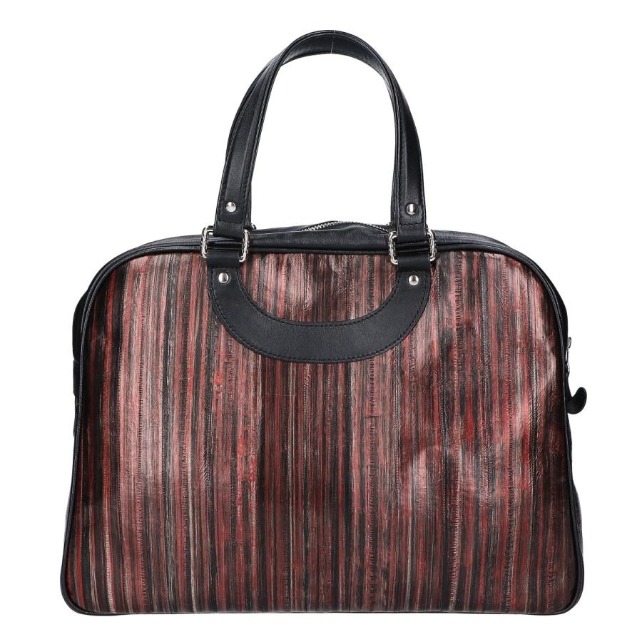 【極美品】ジャックルコー　ハンドバッグ　リスボン　ウッド柄　底鋲　ブラウン 未使用級✨ジャックルコーハンドバッグリスボンウッド柄底鋲ブラウン