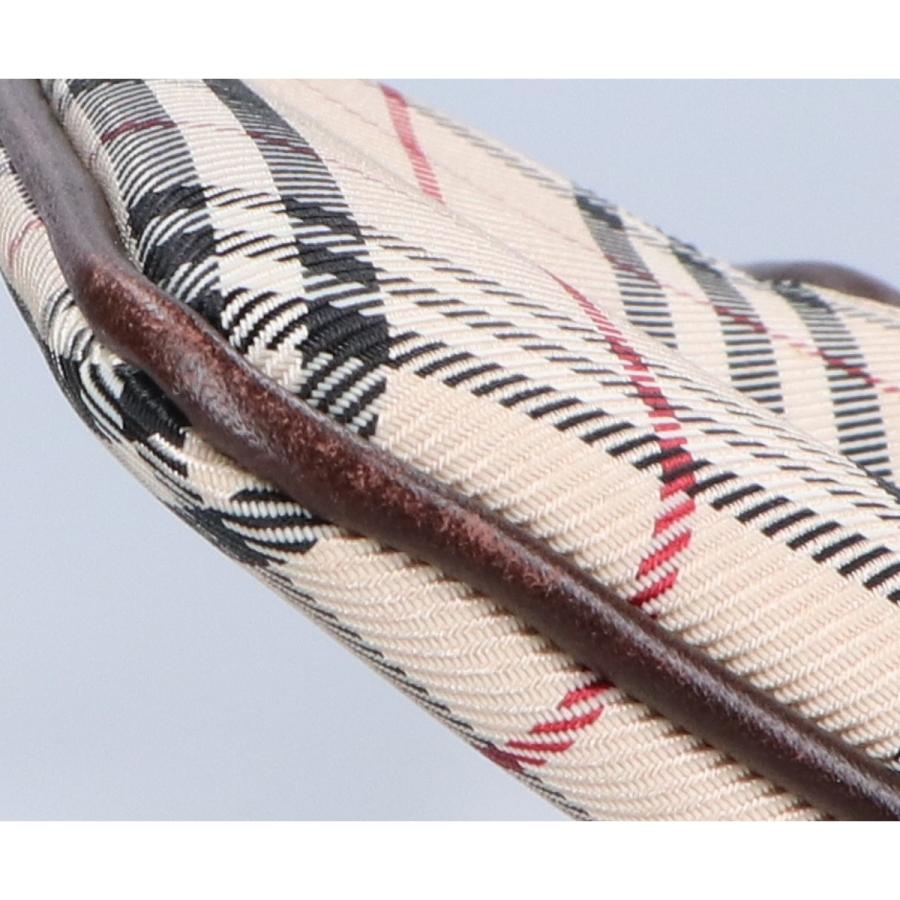 【美品】未使用に近い保護フィルム付き BURBERRY ノバチェック　レザー BURBERRY（バーバリー） ロゴプレート ノバチェック/レザー