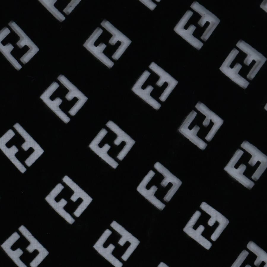 FENDI（フェンディ） 美品 ズッカ柄 シルク フリンジ ストール