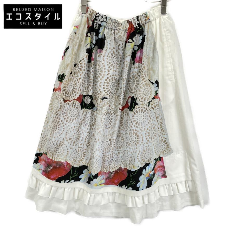 COMMEdesGARCONS コムデギャルソン ホワイト RA-S005 プリントデザイン