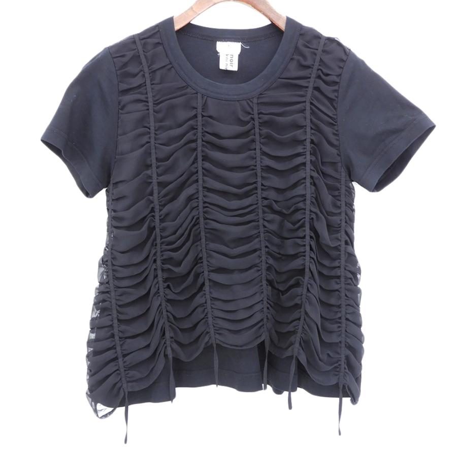 美品 COMME des GARÇONS ブラックフリル袖Tシャツ 変形スリーブ 美品 COMME des GARÇONS ブラックフリル袖Tシャツ 変形スリーブ 【公式