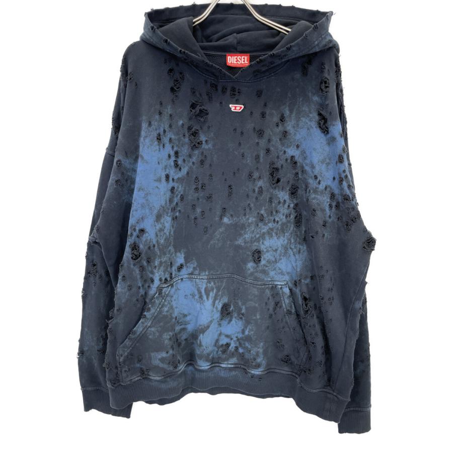 DIESEL（ディーゼル） 24SS ブラック×ブルー A13299 ダメージ SーBOXT