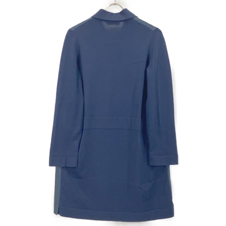 CIVIDINI チヴィディーニ ネイビー ニット切り替えスプリングコート  