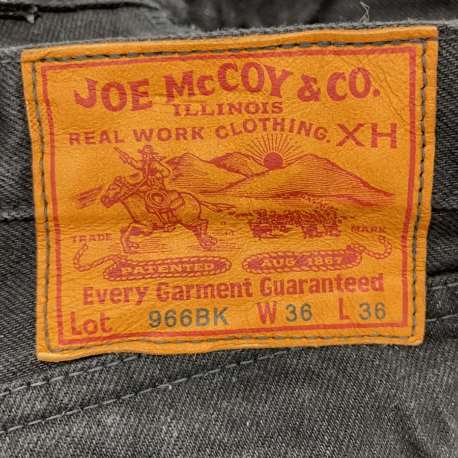 美品】ジョーマッコイ 966BK ブラックデニム 赤耳 日本製 W34 ワイド