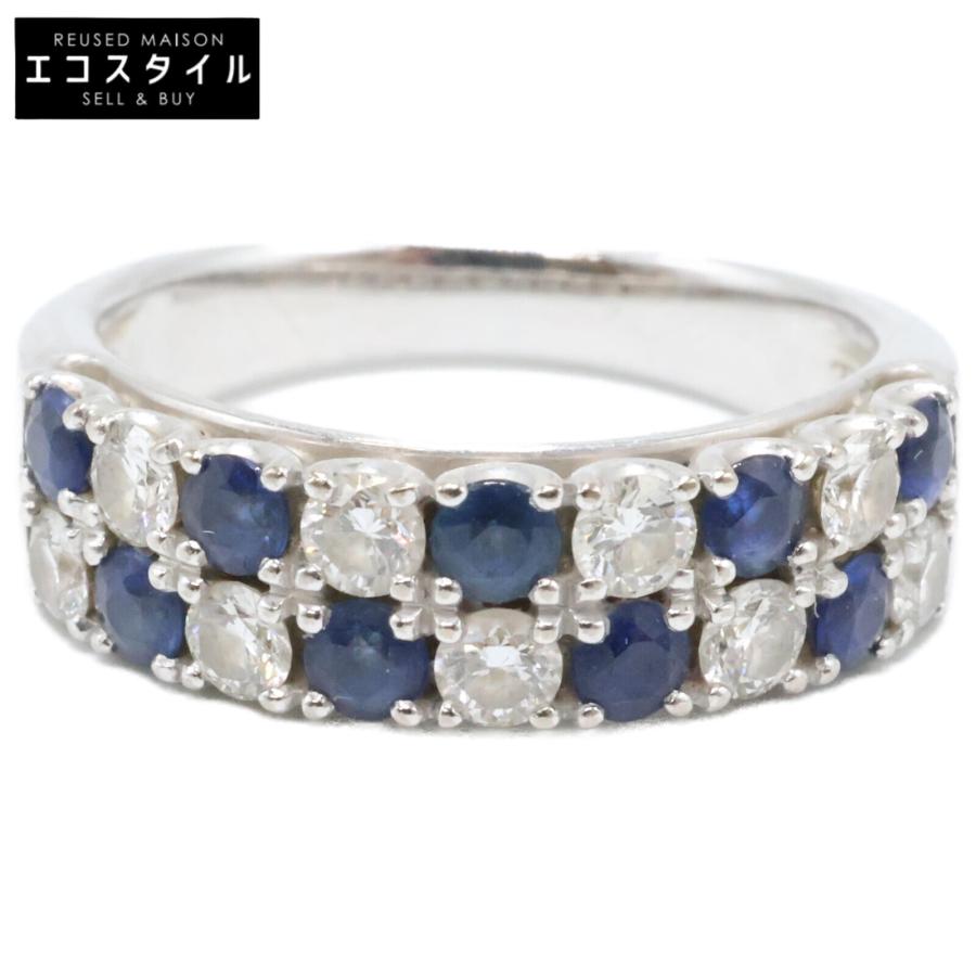 美品 TASAKI タサキ 750 0.47 ブルーサファイア/ダイヤモンド リング