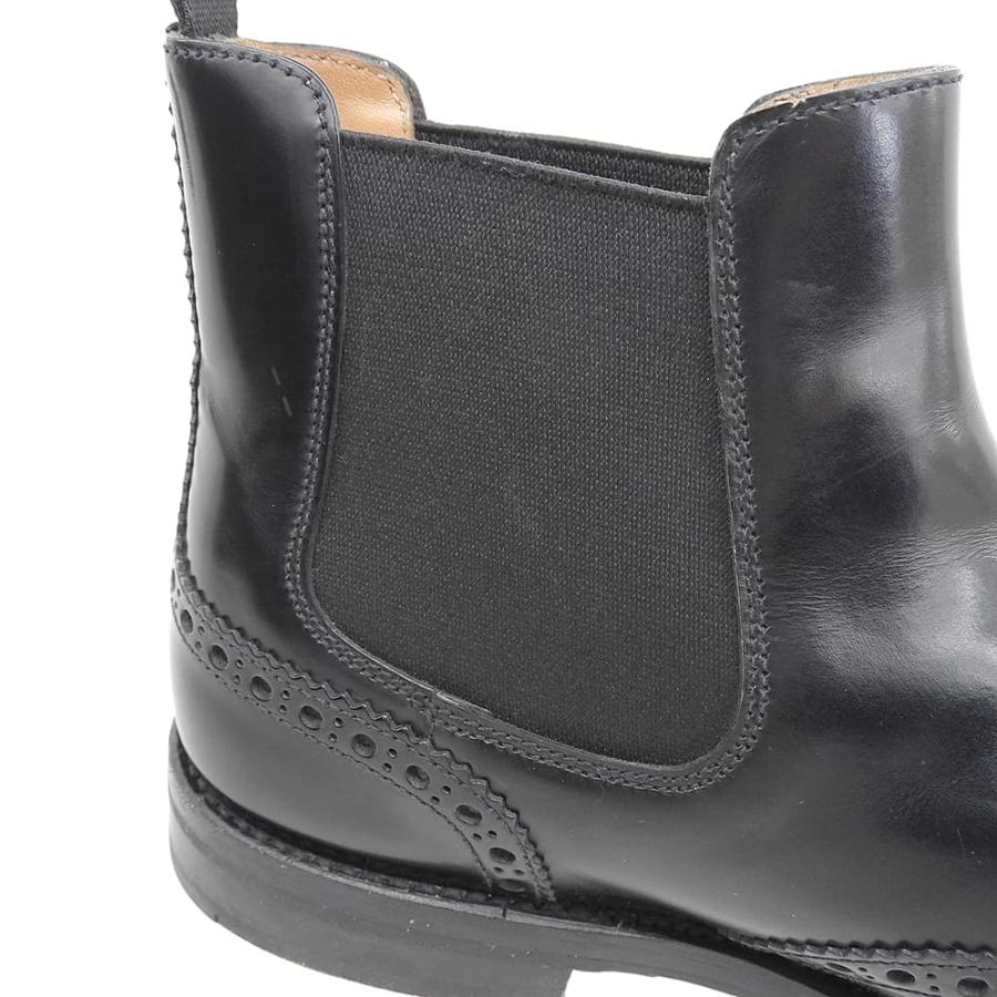 Church's チャーチ KETSBY サイドゴアタイプ ウィングチップ ショートブーツ シューズ レディース 黒 ブラック 36 1/2