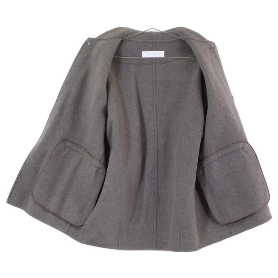 GALERIE VIE ギャルリーヴィー グレー ウールカシミヤメルトン バル