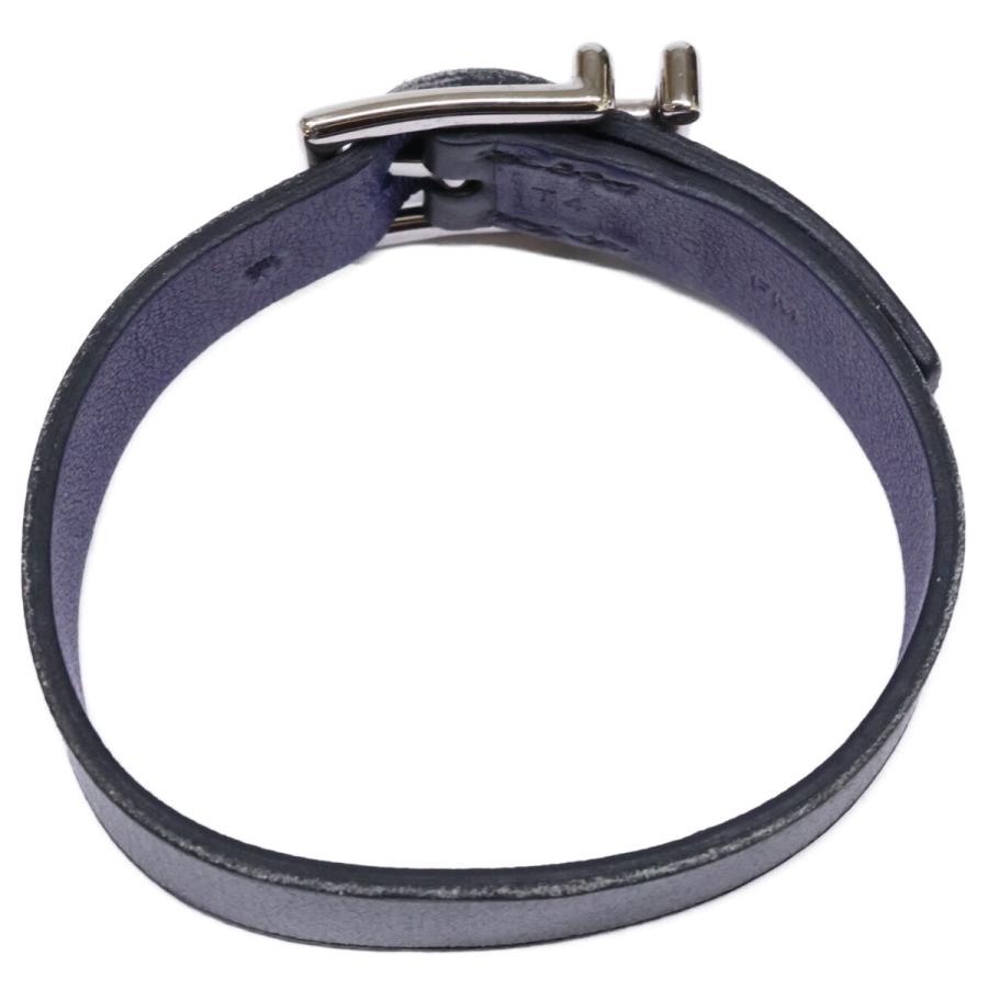 HERMES レザーブレスレット　リバーシブル HERMES エルメス ネイサン リバーシブル C刻印 レザー ブレスレット T4