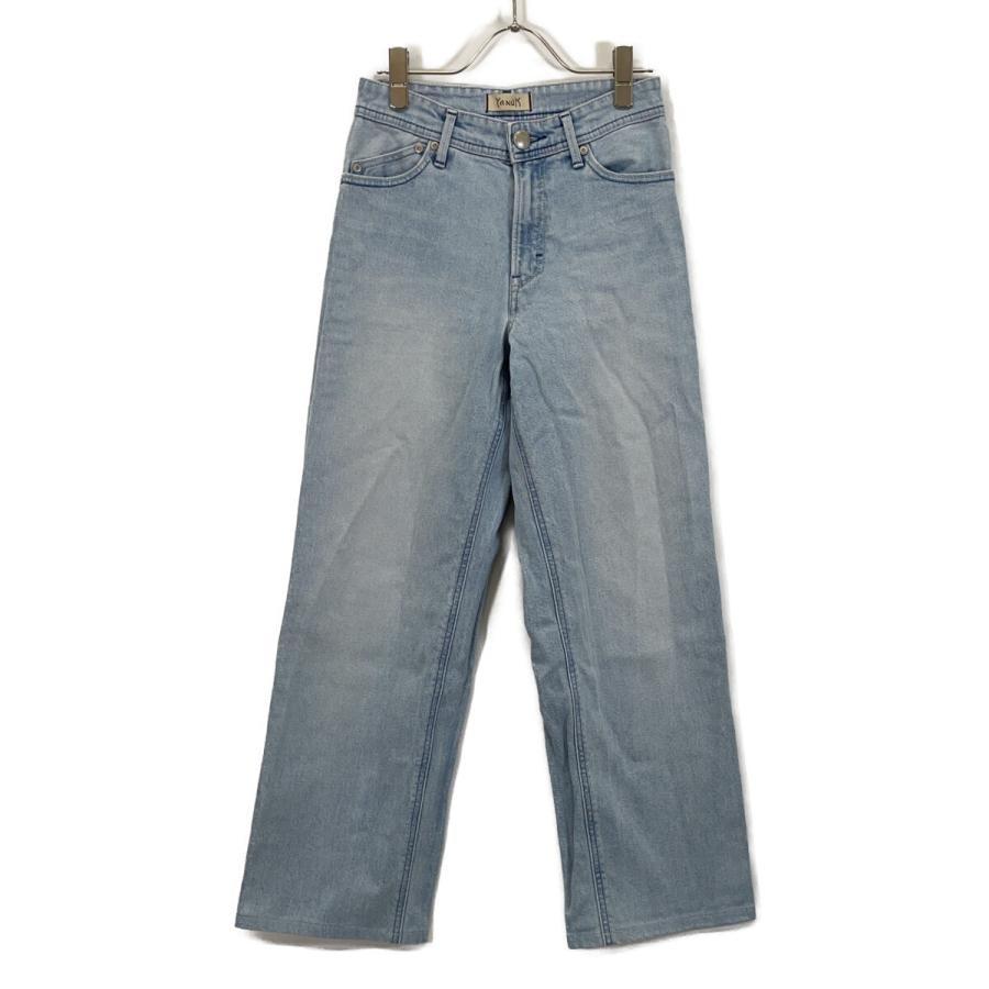 美品/24年製 YANUK ヤヌーク 57134301 ローライズ ストレート デニムパンツ/ボトムス 23 アイス レディース
