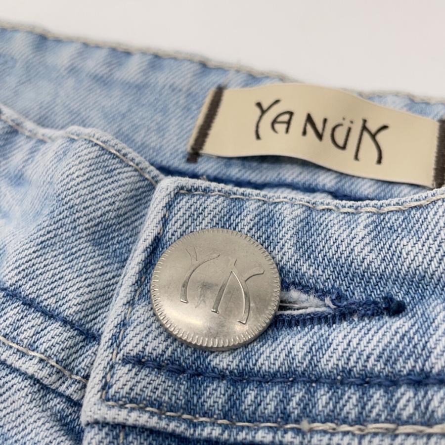 美品/24年製 YANUK ヤヌーク 57134301 ローライズ ストレート デニムパンツ/ボトムス 23 アイス レディース
