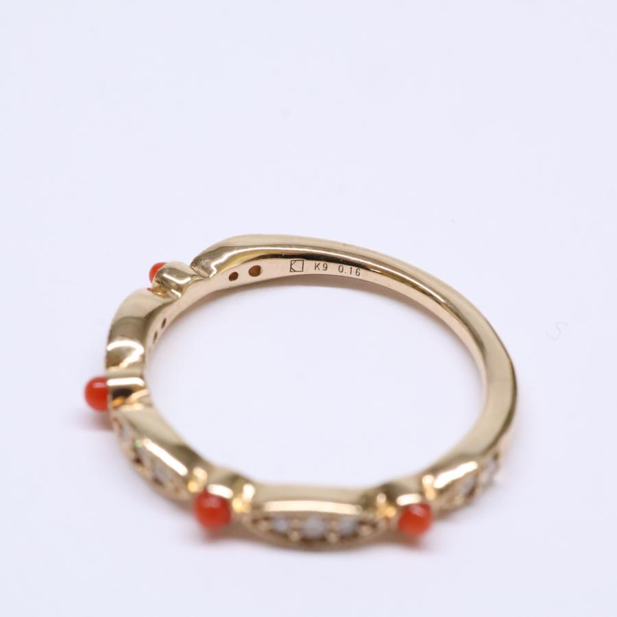 PARCELLE JEWELRY パーセルジュエリー K9 D0.16ct 血赤珊瑚 ミル