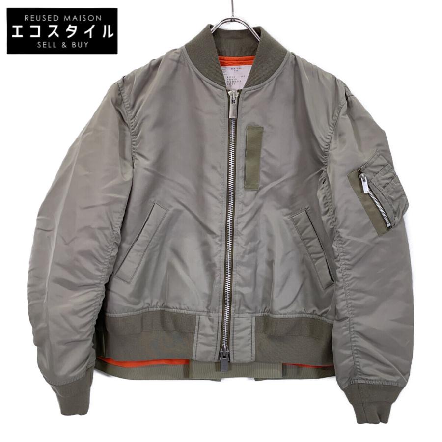 sacai（サカイ） SCW-065 カーキ ナイロン MA-1 カーキ 1 ジャケット