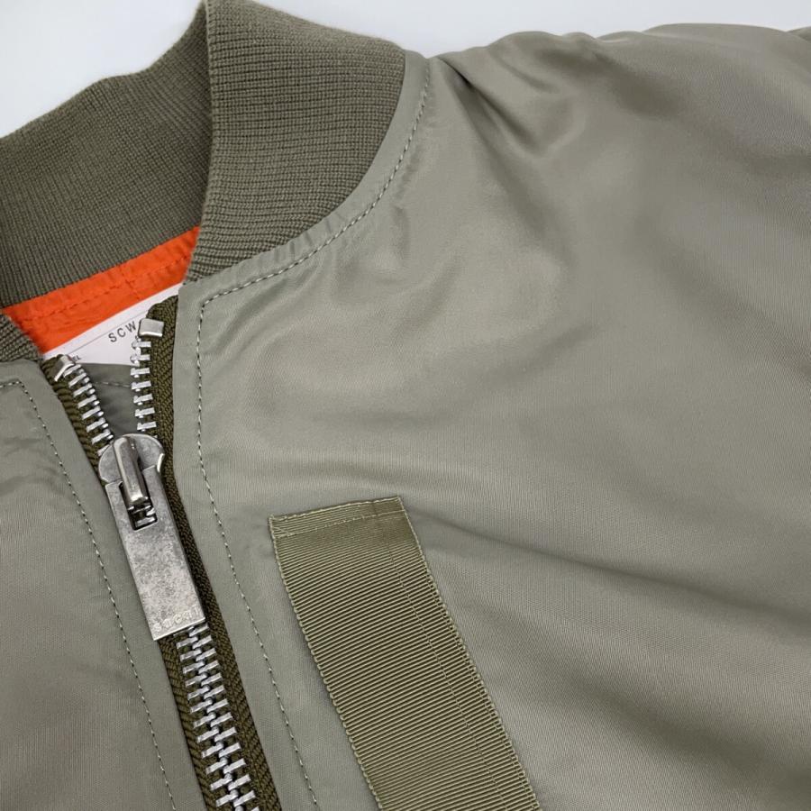 sacai（サカイ） SCW-065 カーキ ナイロン MA-1 カーキ 1 ジャケット