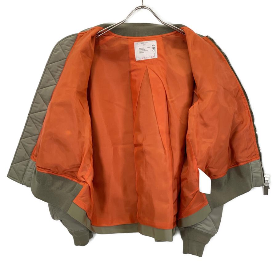 sacai（サカイ） SCW-065 カーキ ナイロン MA-1 カーキ 1 ジャケット